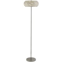 Product photograph of Marylin 3 Bulb Floor Lamp In Chrome With Crystal Glass from Furniture in Fashion