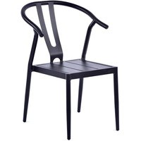 Product photograph of Matador Outdoor Aluminium Side Chair In Black from Furniture in Fashion