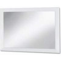 Product photograph of Mayon Bedroom Mirror In White High Gloss Wooden Frame from Furniture in Fashion