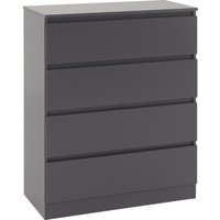 Product photograph of Mcgowen Wooden Chest Of 4 Drawers In Grey from Furniture in Fashion
