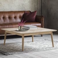 Product photograph of Manistee Wooden Square Coffee Table In Oak from Furniture in Fashion