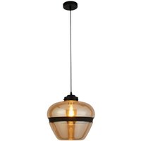 Product photograph of Meringue 1 Pendant Light In Champagne With Black Band Detail from Furniture in Fashion