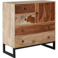 Product photograph of Merova Wooden Sideboard With 1 Door 4 Drawers In Multicolour from Furniture in Fashion