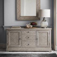 Product photograph of Mestiza Wooden Sideboard With 2 Doors And 3 Drawers In Natural from Furniture in Fashion