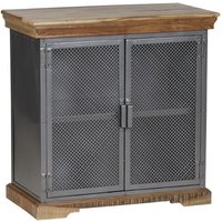 Product photograph of Metapoly Industrial Sideboard In Acacia With 4 Doors 1 Shelf from Furniture in Fashion