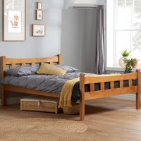 Product photograph of Miamian Wooden Single Bed In Antique Pine from Furniture in Fashion