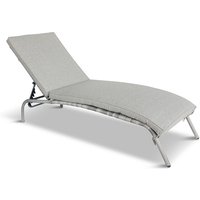 Product photograph of Meltan Outdoor Sun Lounger In Pebble Grey from Furniture in Fashion