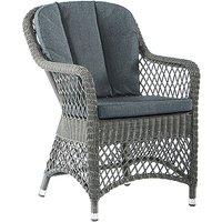 Product photograph of Monx Outdoor Open Weave Dining Armchair In Charcoal Grey from Furniture in Fashion