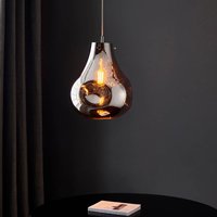 Product photograph of Morrison Blown Glass Pendant Ceiling Light In Chrome from Furniture in Fashion