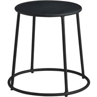Product photograph of Mortan Industrial Metal Low Stool In Black from Furniture in Fashion