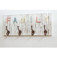 Product photograph of Myers Wooden Wall Hung 4 Hooks Coat Rack In Vintage Look from Furniture in Fashion