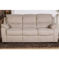 Product photograph of Narva Fixed Fabric 3 Seater Sofa In Dune from Furniture in Fashion