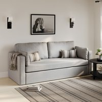 Product photograph of Nashville Linen Fabric 3 Seater Sofa In Light Grey from Furniture in Fashion