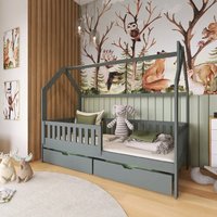 Product photograph of Nepean Wooden Day Bed With Bonnell Mattress In Graphite from Furniture in Fashion