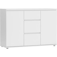 Product photograph of Naira Wooden Sideboard With 2 Doors 3 Drawers In White from Furniture in Fashion