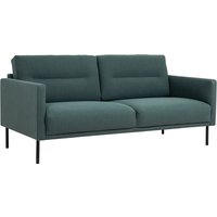 Product photograph of Nexa Fabric 2 Seater Sofa With Black Legs In Dark Green from Furniture in Fashion