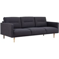 Product photograph of Nexa Fabric 3 Seater Sofa With Oak Legs In Anthracite from Furniture in Fashion