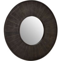 Product photograph of Nikawiy Wall Bedroom Mirror In Grey And Antique Brass Frame from Furniture in Fashion