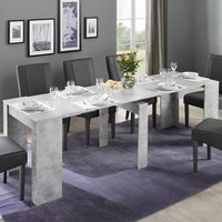 Product photograph of Nitro Large Extending Wooden Dining Table In Cement Effect from Furniture in Fashion