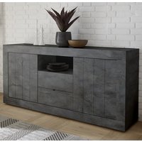 Product photograph of Nitro Wooden Sideboard With 2 Doors 2 Drawers In Oxide from Furniture in Fashion