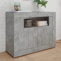 Product photograph of Nitro Wooden Sideboard With 2 Doors In Concrete Effect from Furniture in Fashion