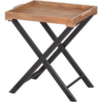 Product photograph of Nordec Large Wooden Butler Side Table In Oak from Furniture in Fashion