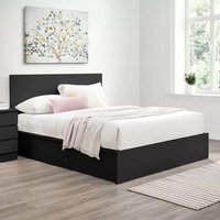 Product photograph of Oakley Ottoman Wooden King Bed In Black from Furniture in Fashion