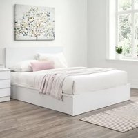 Product photograph of Oakley Ottoman Wooden King Bed In White from Furniture in Fashion