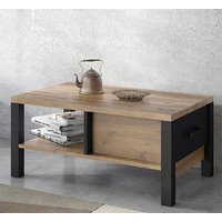 Product photograph of Oaxaca Wooden Coffee Table With 1 Drawer In Okapi Oak from Furniture in Fashion