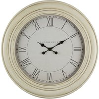 Product photograph of Ocrasey Round Antique Style Wall Clock In Washed White from Furniture in Fashion
