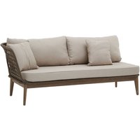 Product photograph of Okala Woven Lounge Chaise With Grey Fabric Cushion In Natural from Furniture in Fashion