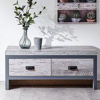 Product photograph of Balcombe Coffee Table In Grey With 2 Drawers from Furniture in Fashion