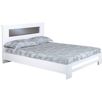 Product photograph of Olivia Diamond High Gloss White Queen Size Bed from Furniture in Fashion