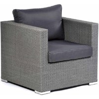 Product photograph of Onyx Rattan Outdoor 1 Seater Sofa In Grey from Furniture in Fashion