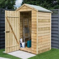 Product photograph of Oyan Wooden 4x3 Garden Shed In Natural Timber from Furniture in Fashion