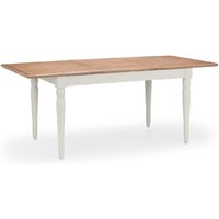 Product photograph of Pacos Wooden Extending Dining Table With Light Grey Legs In Oak from Furniture in Fashion