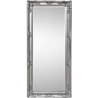 Product photograph of Padilla Lean-to Dress Mirror In Pewter Wooden Frame from Furniture in Fashion