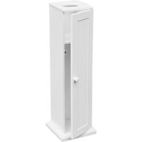 Product photograph of Partland Wooden Toilet Paper Cabinet In White from Furniture in Fashion