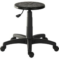 Product photograph of Payson Pu Leather Office Stool In Black from Furniture in Fashion