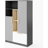 Product photograph of Pearl Kids Wooden Sideboard With 2 Doors 1 Drawer In Graphite from Furniture in Fashion