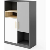 Product photograph of Pearl Kids Wooden Sideboard With 2 Doors In Graphite from Furniture in Fashion