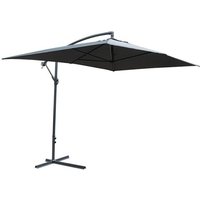 Product photograph of Peebles Rectangular Fabric Overhang Parasol With Steel Frame from Furniture in Fashion