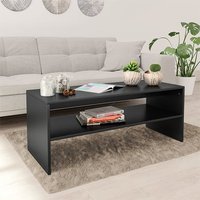Product photograph of Peleg Rectangular Wooden Coffee Table In Black from Furniture in Fashion