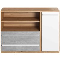 Product photograph of Peoria Kids Sideboard 1 Door 2 Drawers In Matt White from Furniture in Fashion