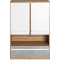 Product photograph of Peoria Kids Sideboard 2 Doors 1 Drawer In Matt White from Furniture in Fashion