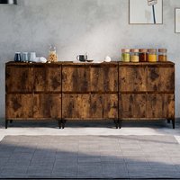 Product photograph of Peyton Wooden Sideboard With 12 Doors In Smoked Oak from Furniture in Fashion