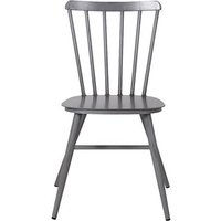 Product photograph of Piper Outdoor Aluminium Vintage Side Chair In Grey from Furniture in Fashion