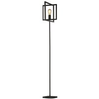 Product photograph of Plaza Square Metal Floor Lamp In Matt Black from Furniture in Fashion