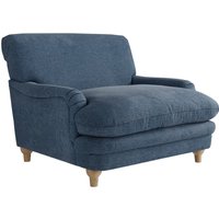 Product photograph of Plumpton Fabric Armchair In Denim Blue from Furniture in Fashion