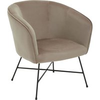 Product photograph of Porrima Velvet Upholstered Accent Chair In Pink from Furniture in Fashion